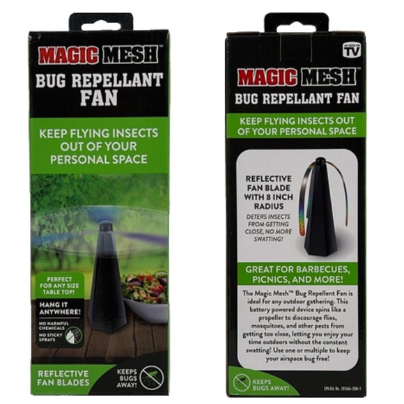 NEW Magic Mesh Bug Repellent Fan - Picture 6 of 6